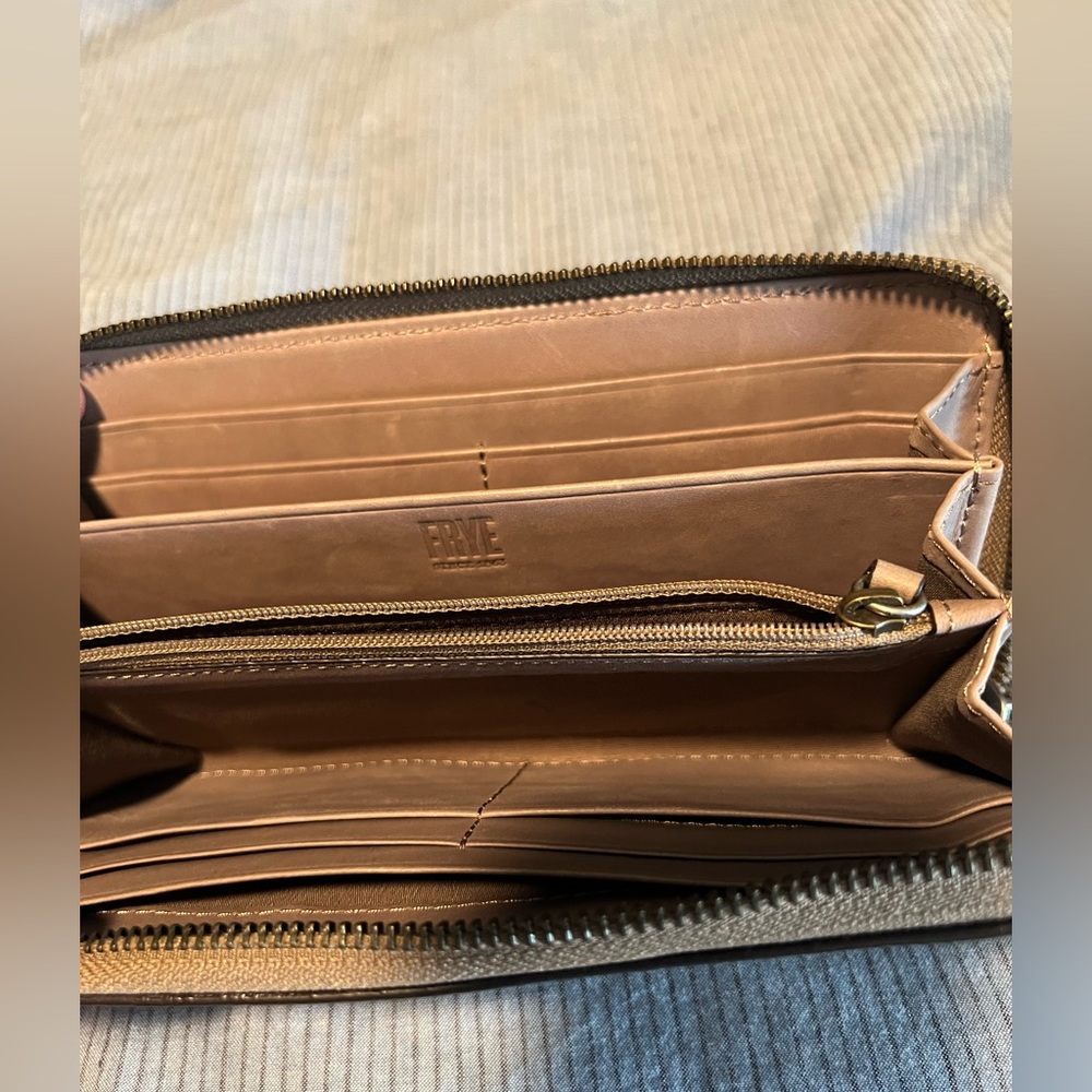 Frye zip wallet